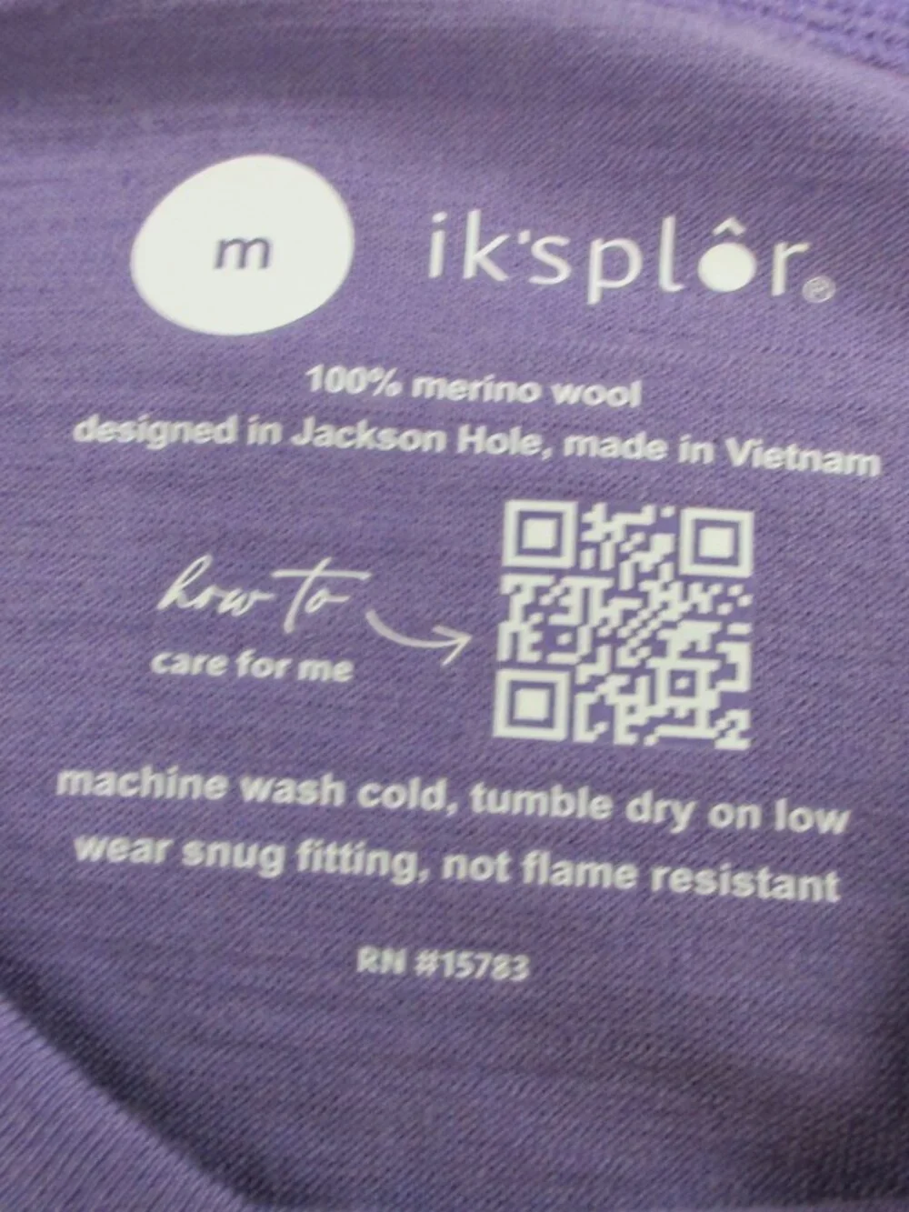 Iksplor Grown Up Nursing Tee Womens Medium Lilac Purple Merino Wool UPF 50+ NEW - Picture 6 of 10